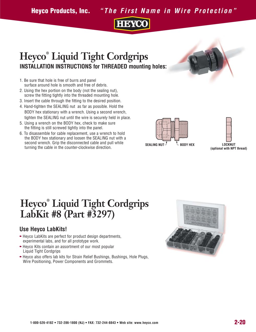 Heyco&reg; Liquid Tight Cordgrips LabKit - Heyco