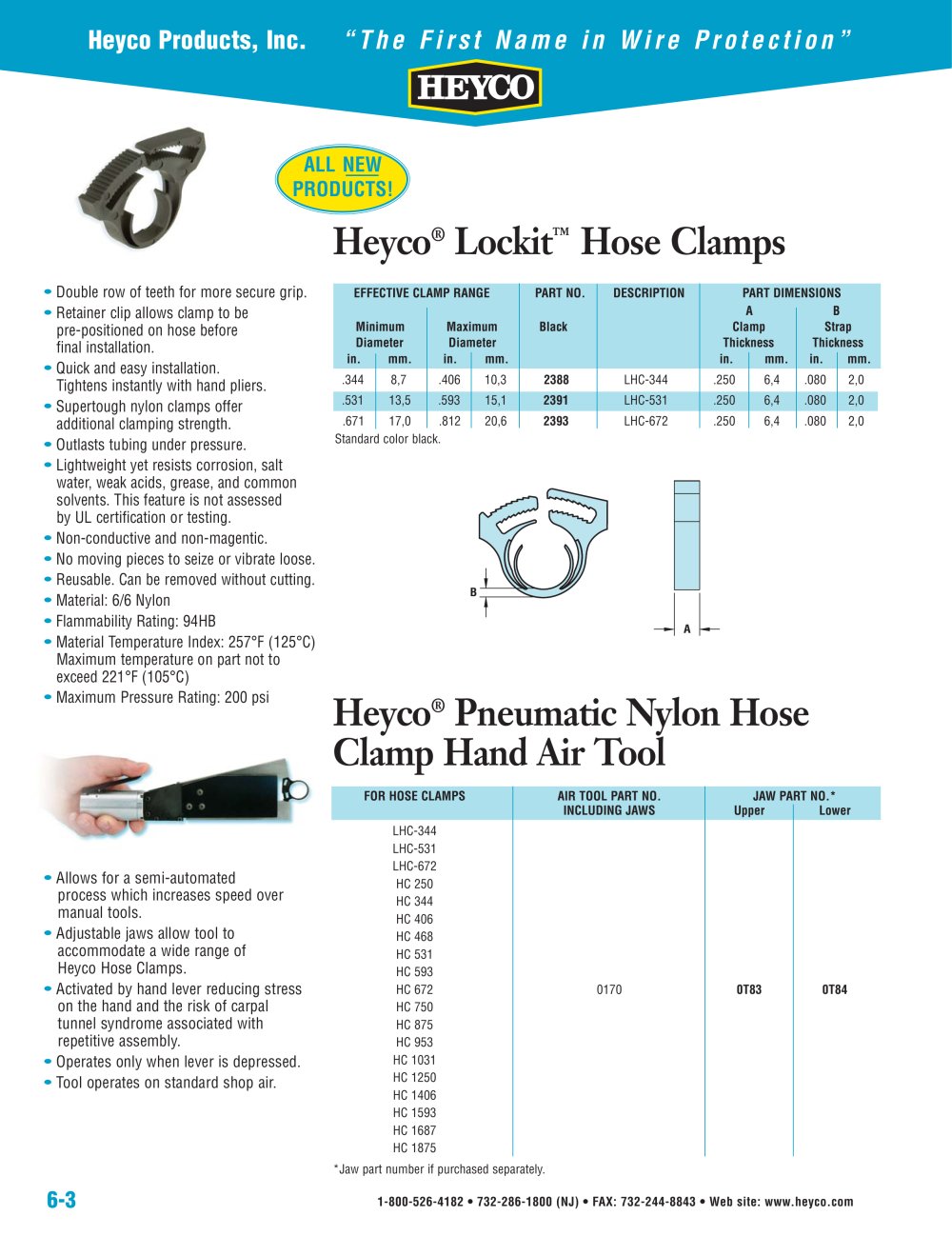 Heyco&reg; Lockit� Hose Clamps - Heyco