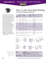 Heyco� Lockit� Strain Relief Bushings For Round Cables�Rectangular Mounting Hole