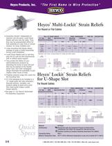 Heyco� Lockit� Strain Reliefs for U-Shape Slot For Round Cables