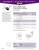 Heyco� Right Angle Strain Relief Bushings For Round Cables