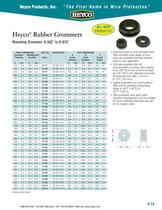 Heyco� Rubber Grommets Mounting Diameter: 0.562