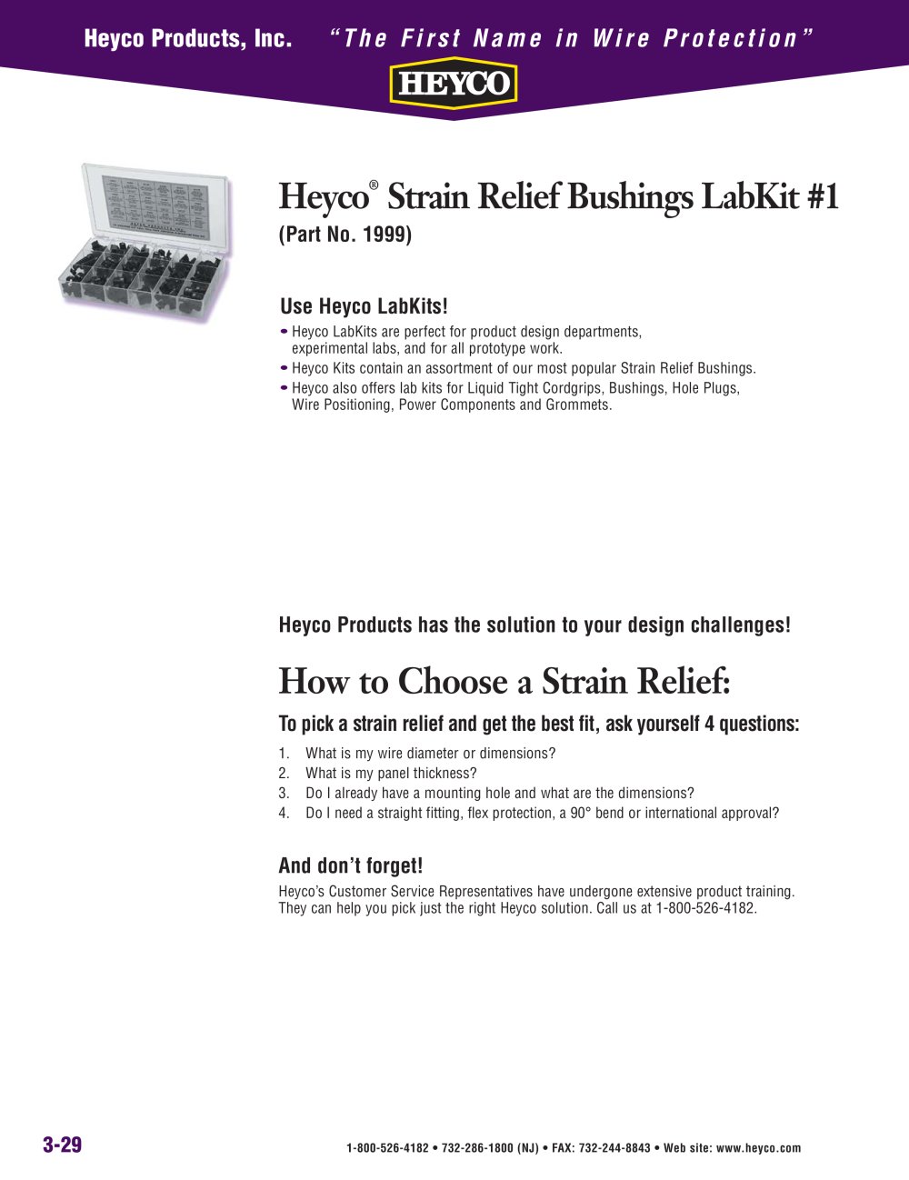 Heyco&reg; Strain Relief Bushings LabKit - Heyco