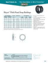 Heyco� Thick Panel Snap Bushings