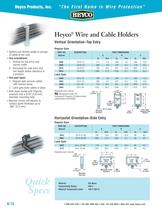 Heyco� Wire and Cable Holders Horizontal Orientation�Side Entry