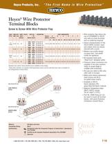 Heyco� Wire Protector Terminal Blocks Screw to Screw�With Wire Protector Flap
