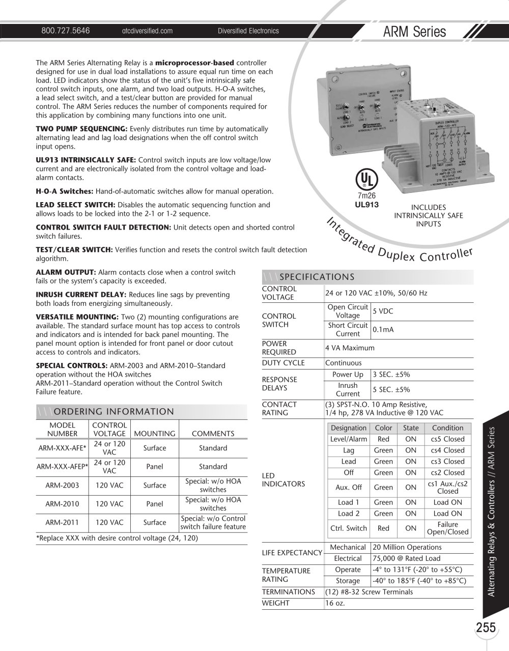 Marsh Bellofram Diversified Electronics Division ARM Series Integrated Duplex Controller - Marsh Bellofram