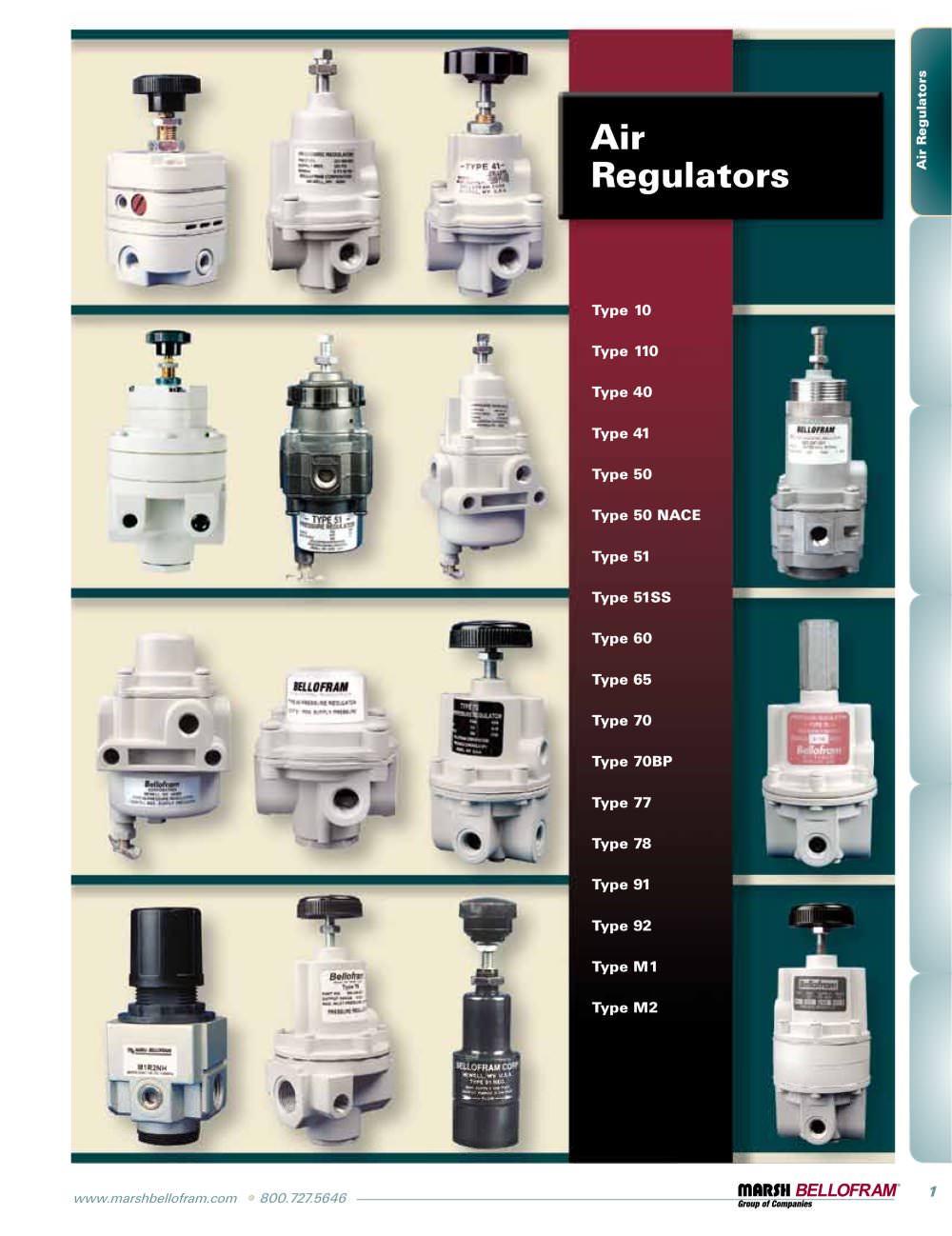 Marsh Bellofram PCD Division Air Regulators - Marsh Bellofram