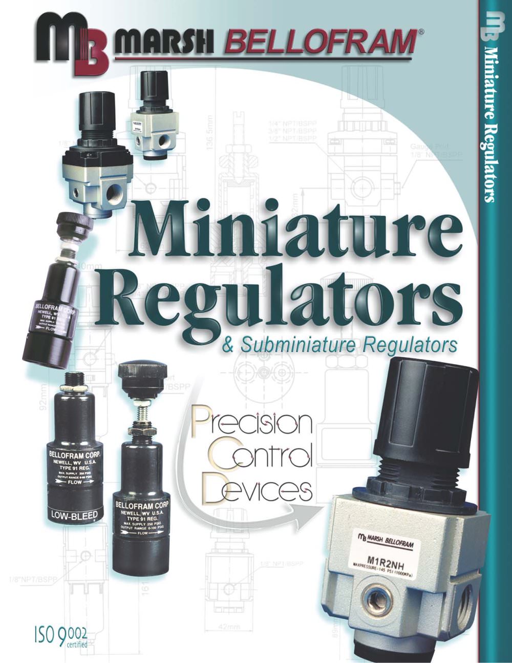 Marsh Bellofram PCD Division Miniature Air Regulators - Marsh Bellofram