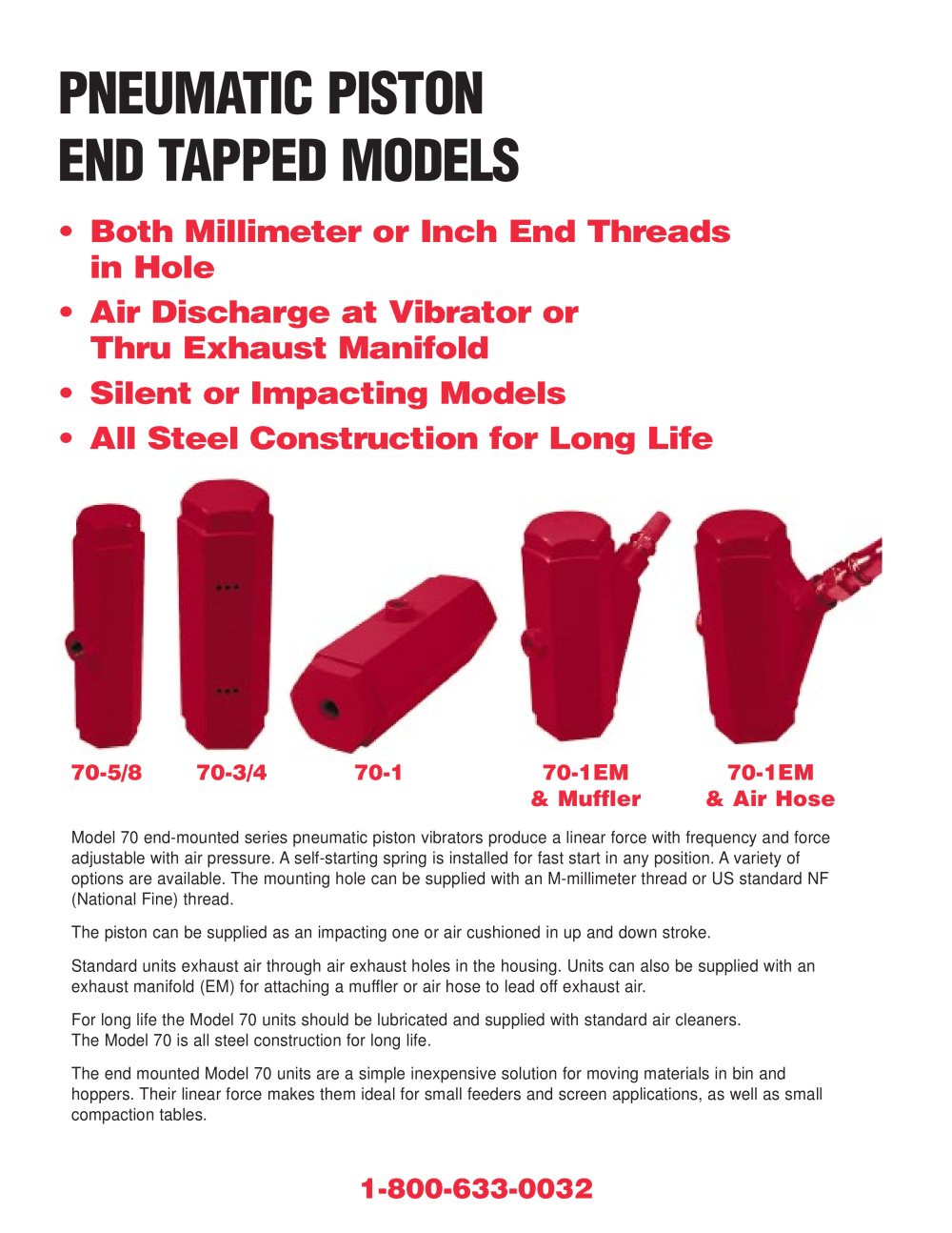 pneumatic impact vibrator - VIBCO