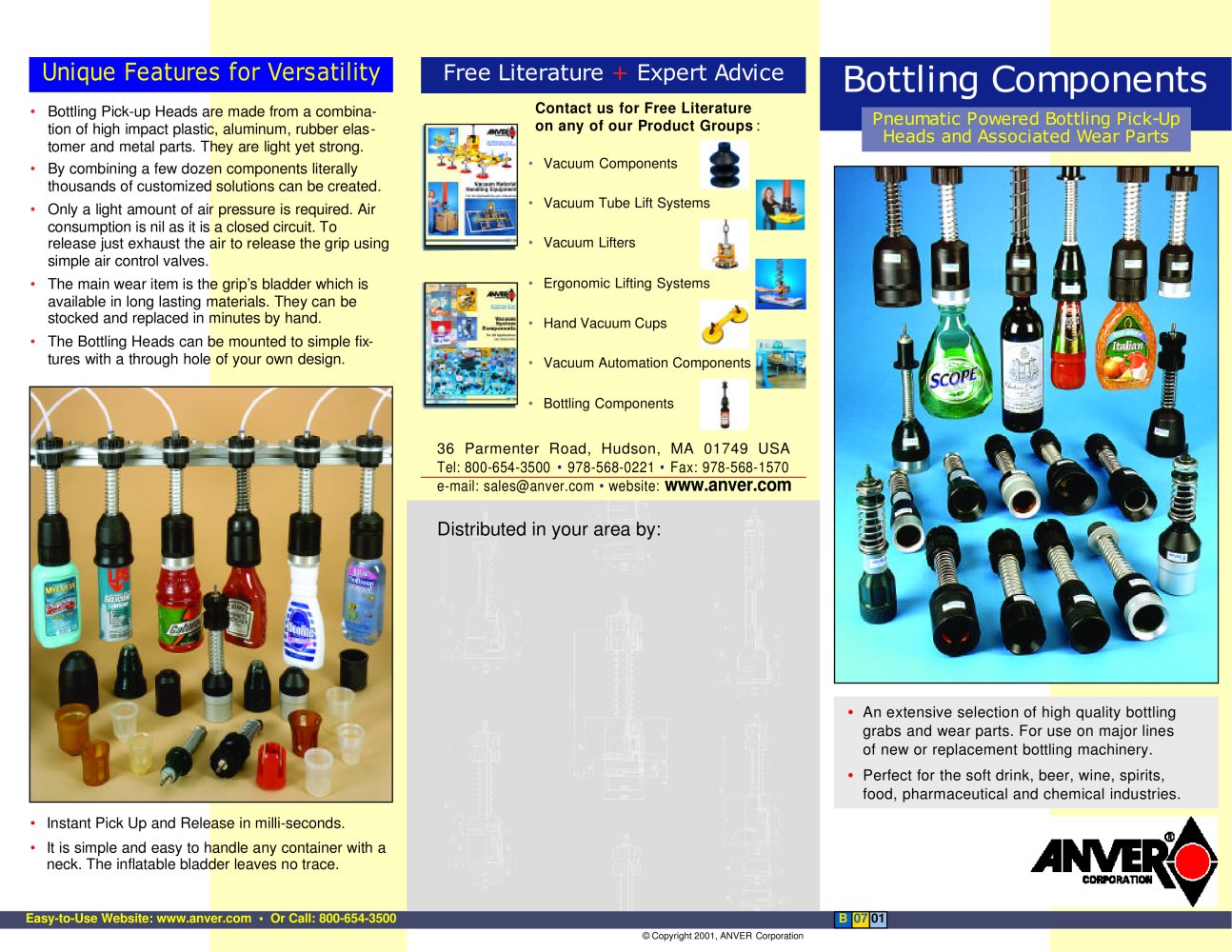 Bottling Components - ANVER Vacuum System Specialists