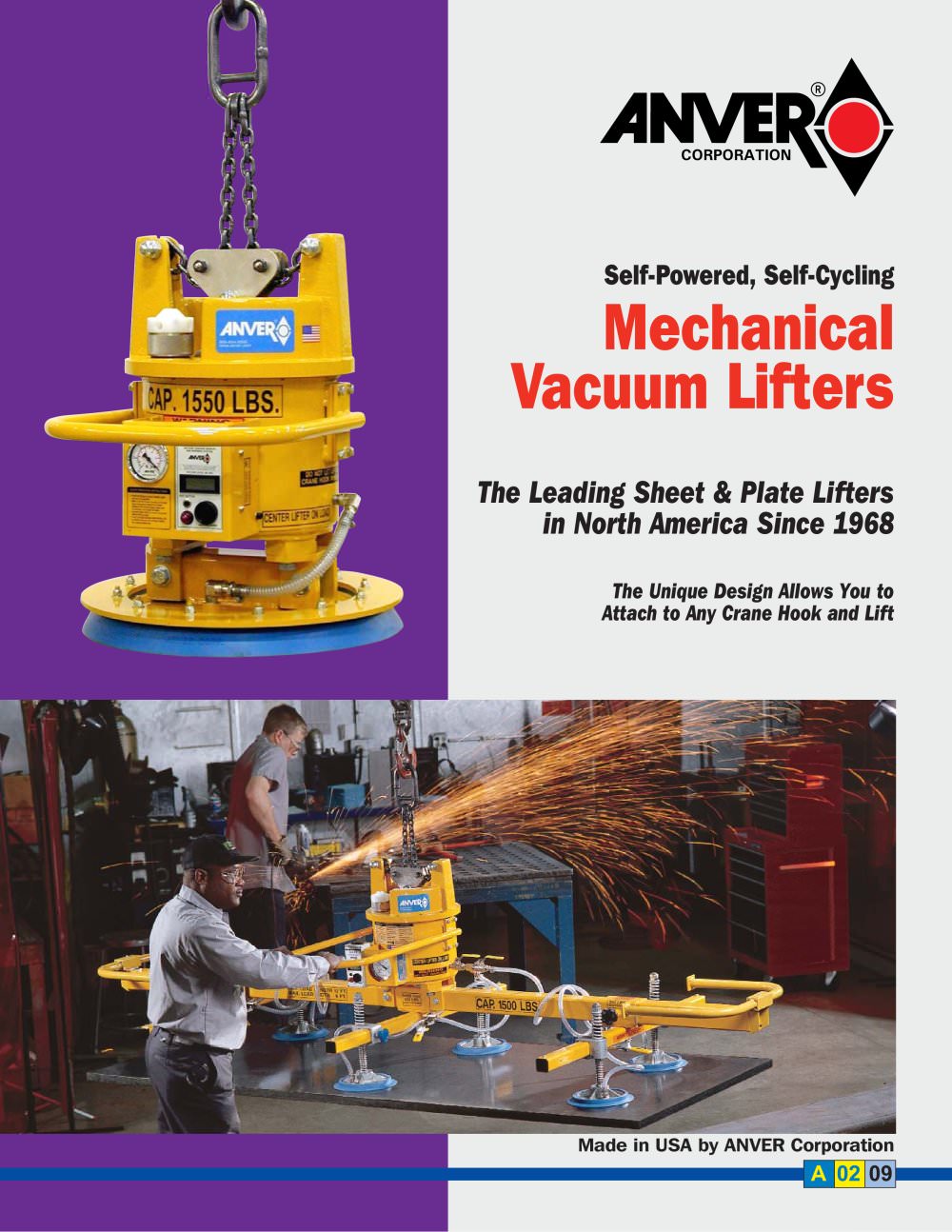 Mechanical Vacuum Lifters - ANVER Vacuum System Specialists