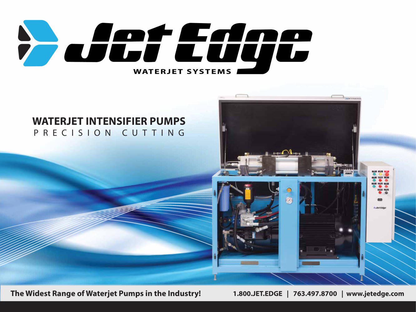 Intensifier Pumps for Precision Cutting/Cleaning - JET EDGE