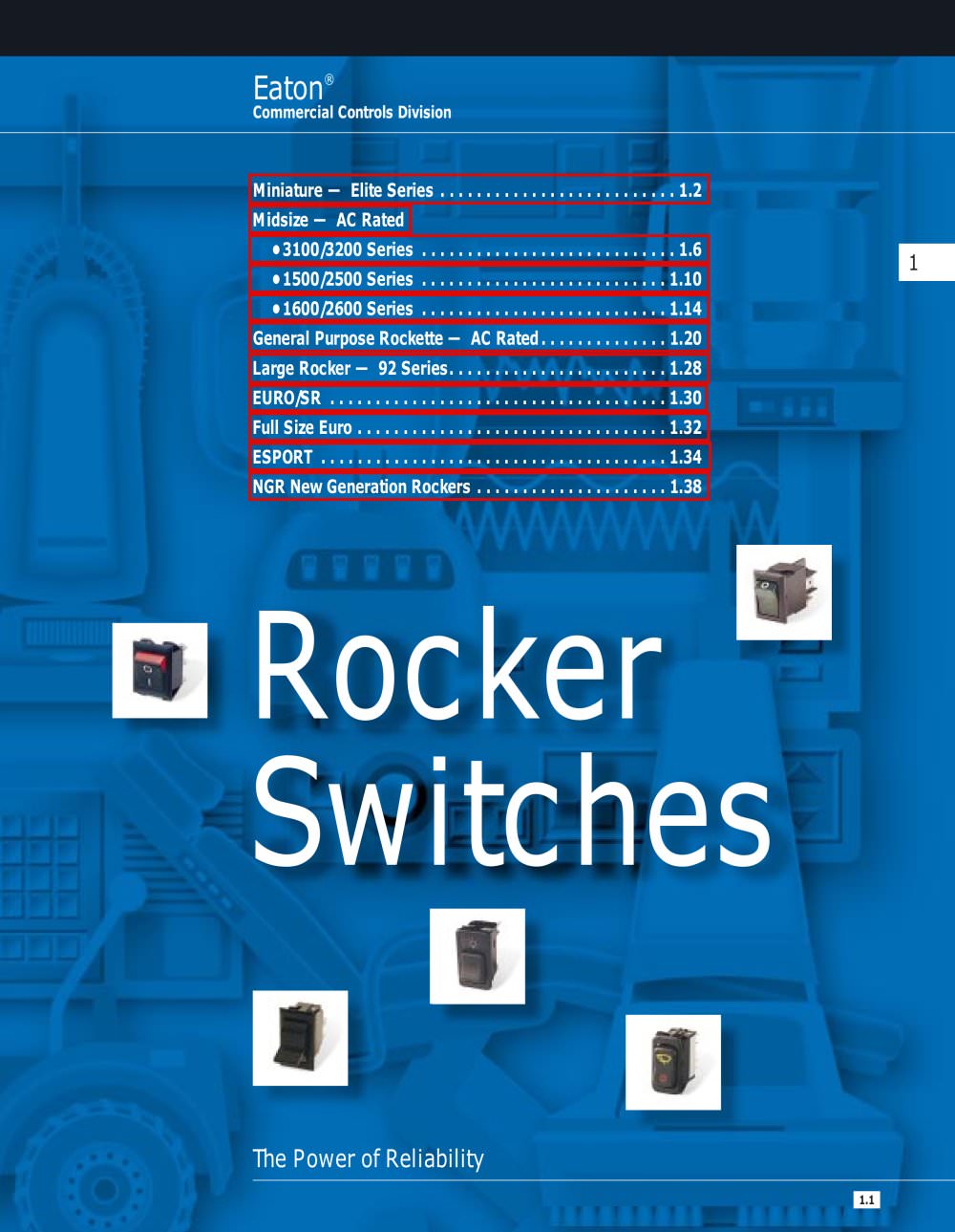 Rocker Switches - Elite Series - Eaton Commercial Controls