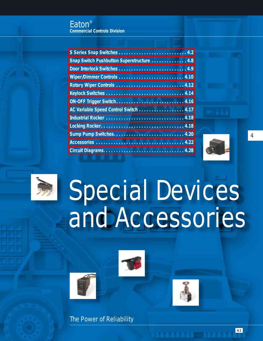 Special Devices - Rocker, SanpAction, Keylock... Switches - Eaton Commercial Controls