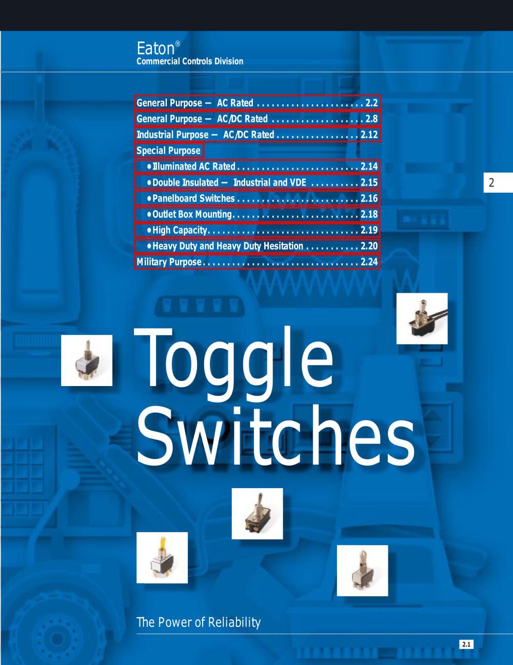 Toggle Switches - Eaton Commercial Controls