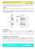 VECOBLOC Stationary variable pitch pulleys