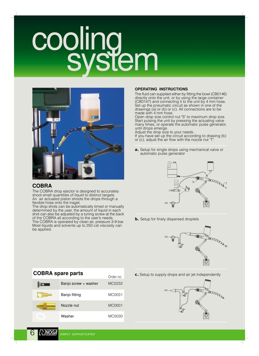 Cobra cooling system - Noga Engineering