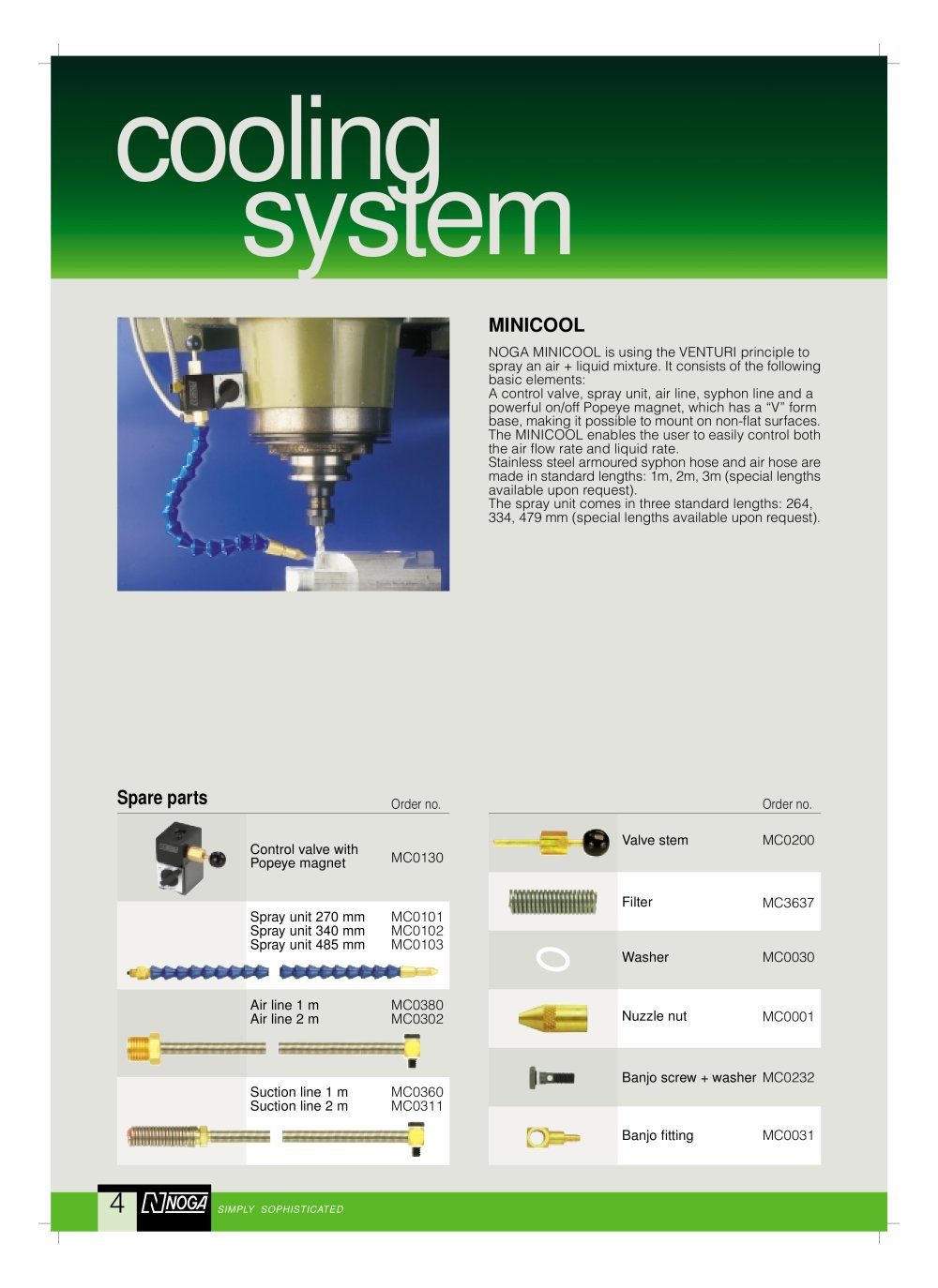 Minicool cooling system - Noga Engineering