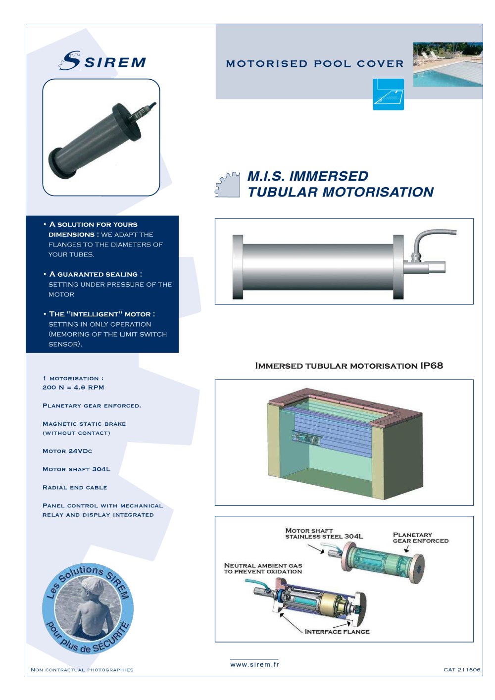 Motorised cover pool - SIREM
