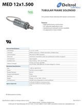 MED 12x1.500 Tubular Frame Solenoid