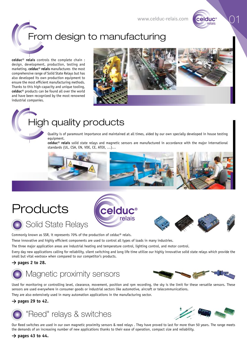 Celduc &reg; - 2527, 2642, 2108, 14144, 2267, 2847, 80869, 83902, 81599
