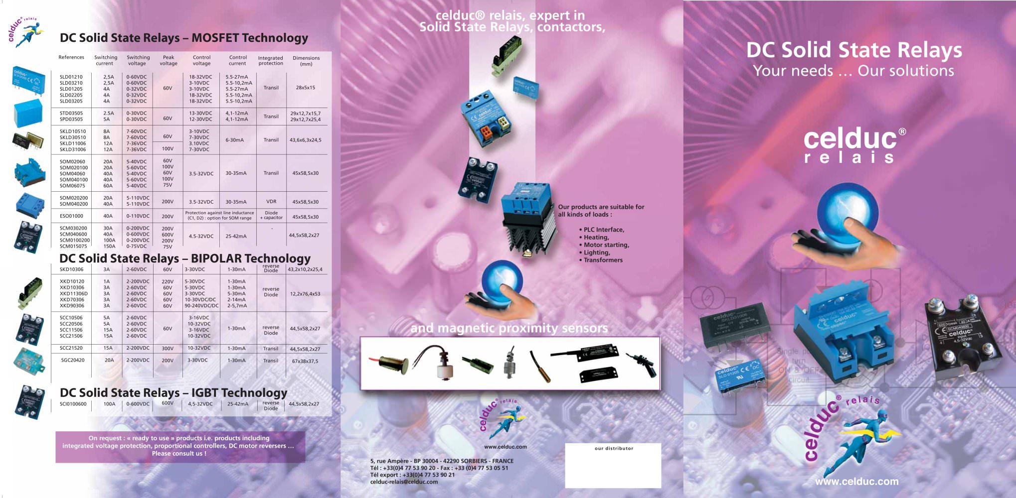 DC Solid State Relays - Your needs ... our solutions - celduc relais