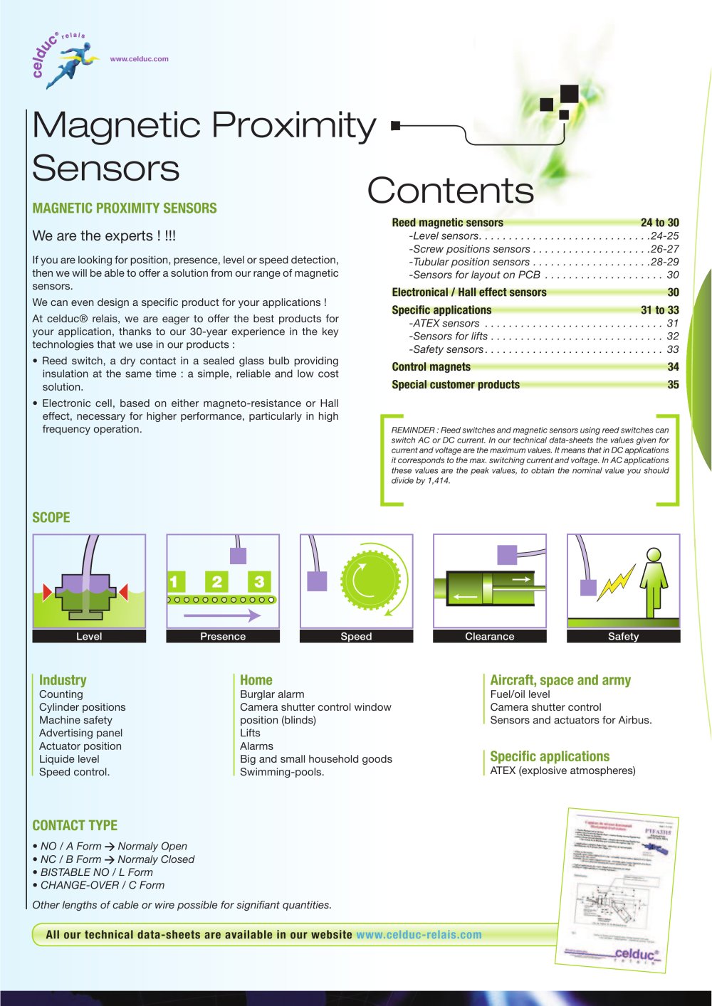 magnetic sensors - celduc relais
