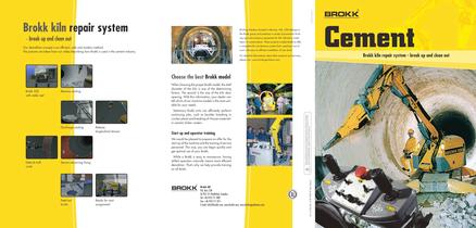 Brokk in a cement plant