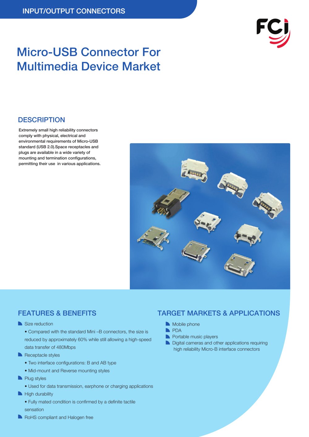 Micro USB Datasheet - FCI