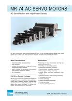 Servo motors, linear motors: MR 74 AC servo motors