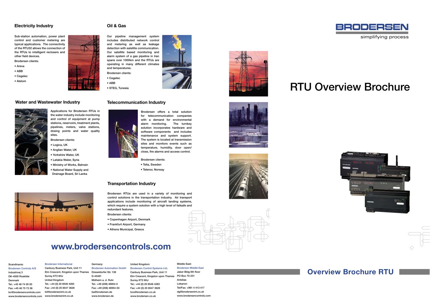 Brodersen Controls - 160799, 4063, 2552