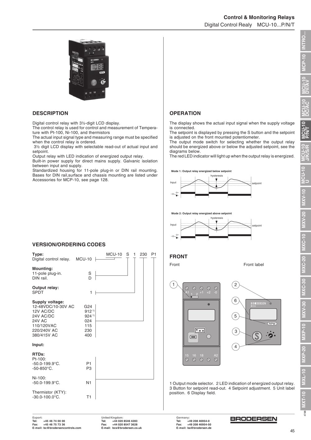 Brodersen Controls - 4627, 140597