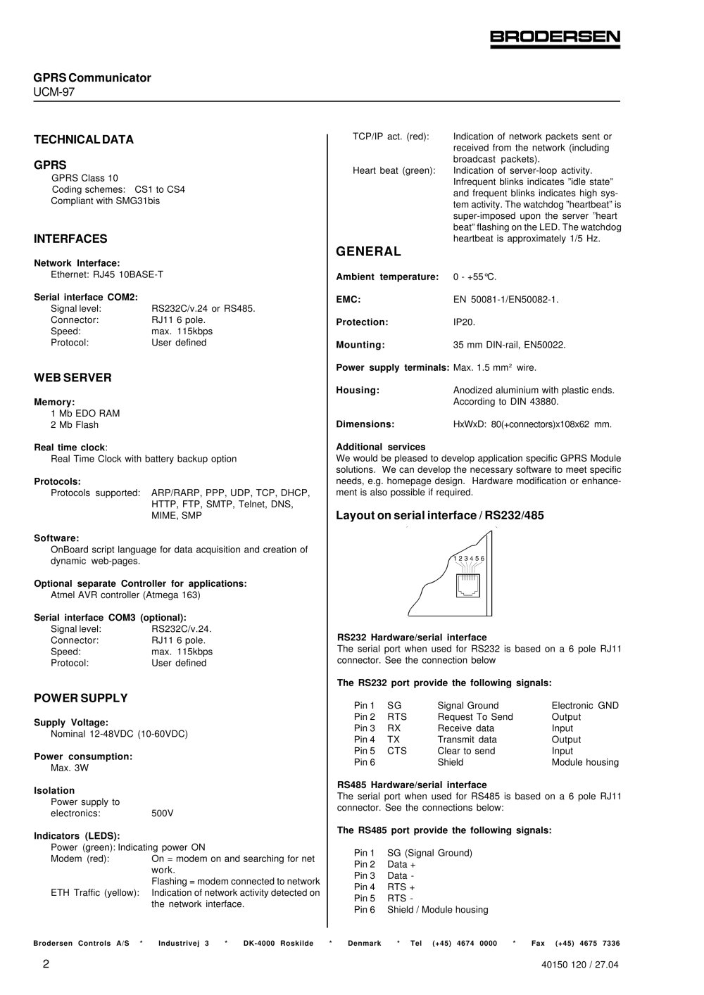 Brodersen Controls - 2412