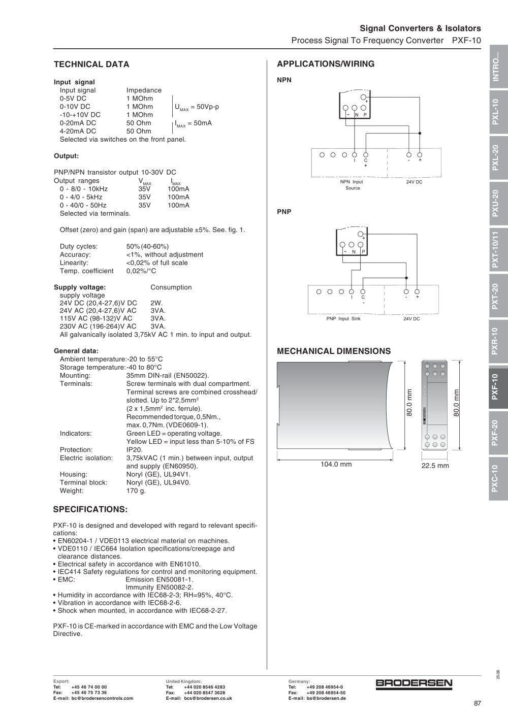 Brodersen Controls - 2887, 2240