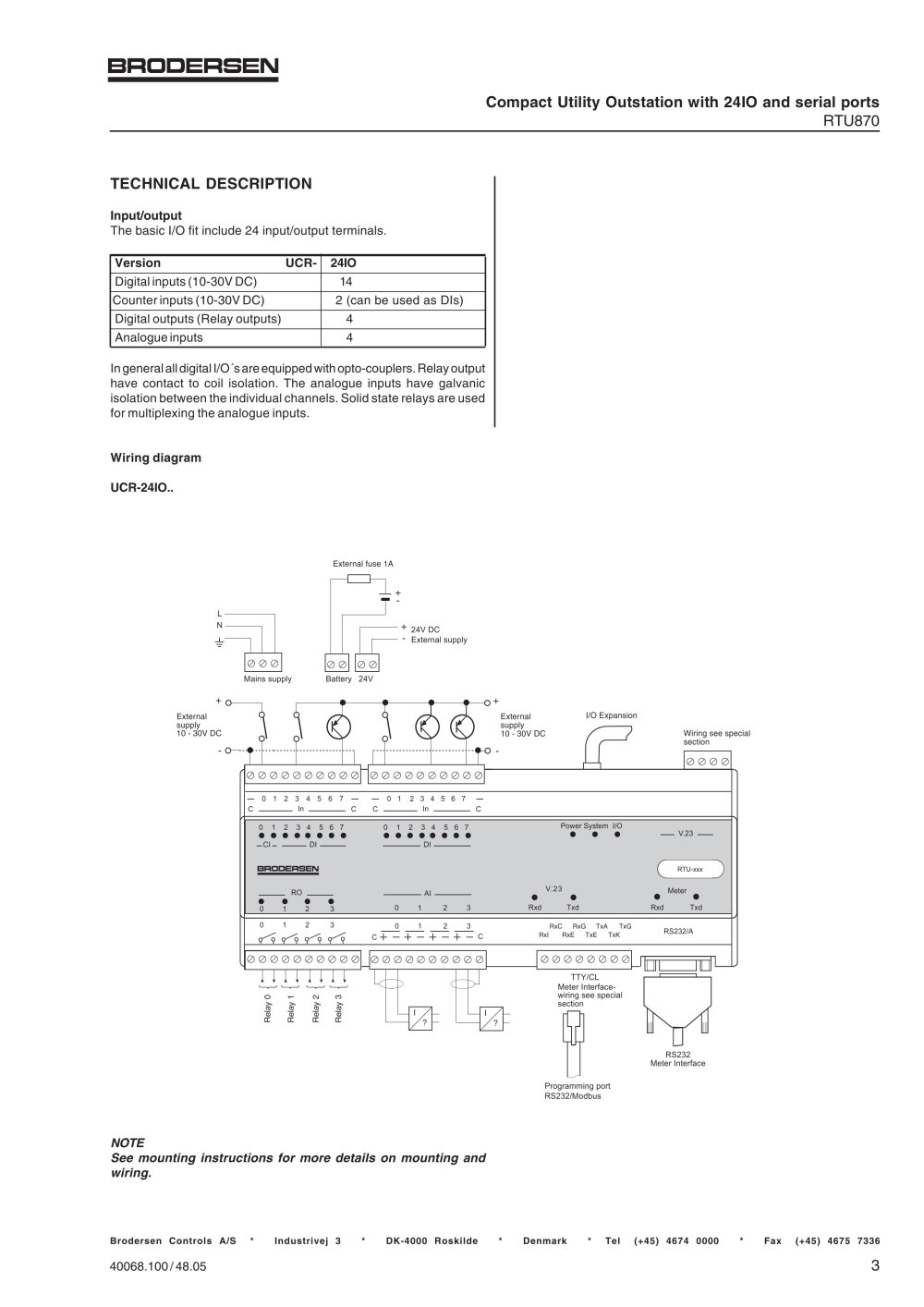 Brodersen Controls - 2527, 150102