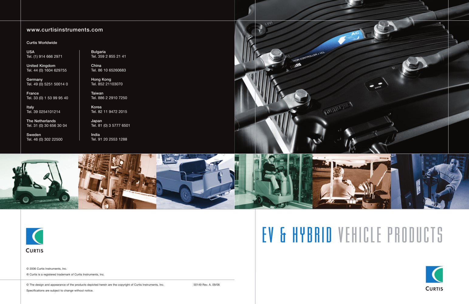 EV & HYBRID VEHICLE PRODUCTS - Curtis Instruments