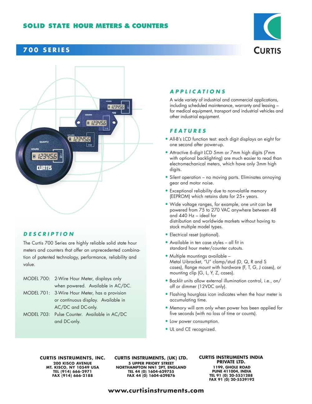 Instrumentation 700 Series (Cased) - Curtis Instruments