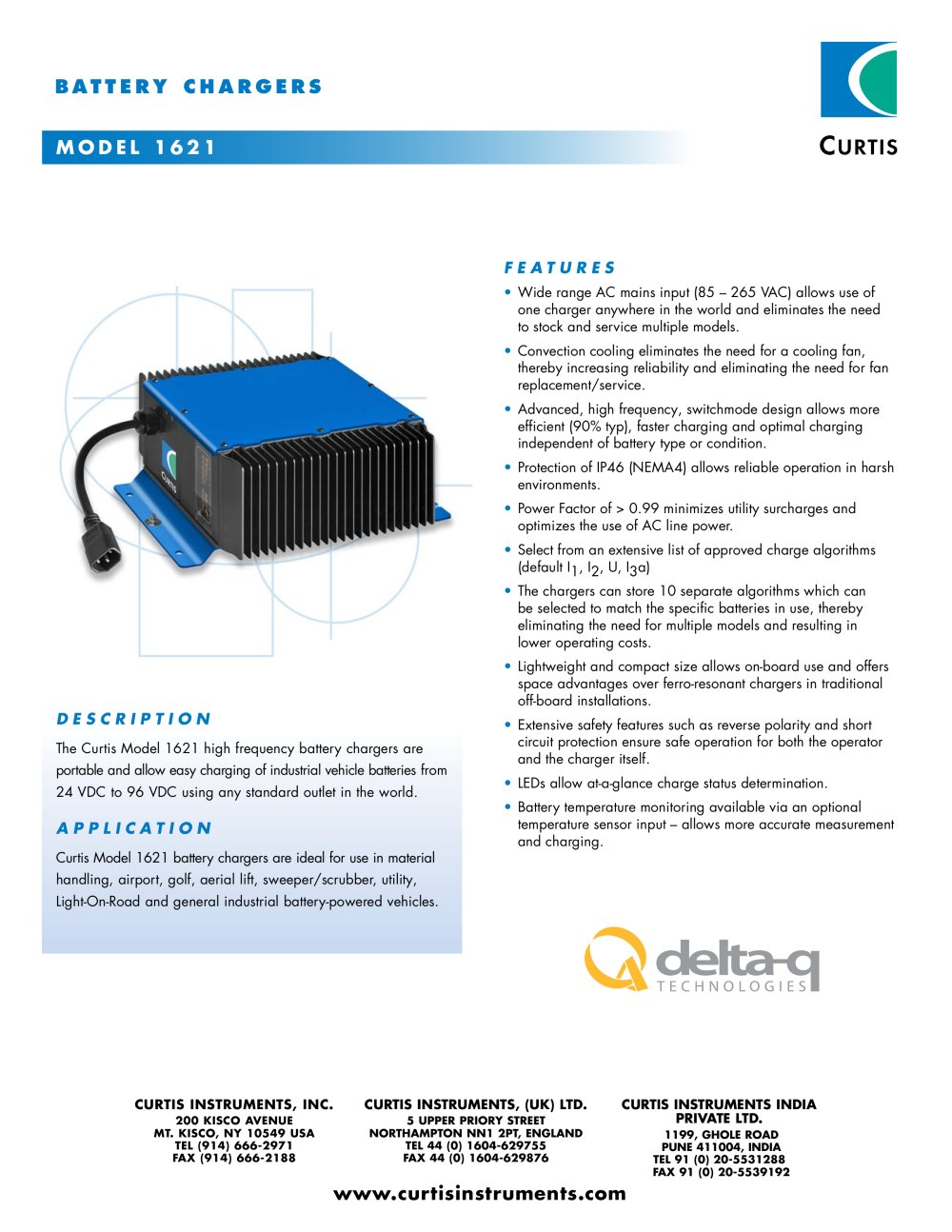 Power Conversion Products 1621 - Curtis Instruments