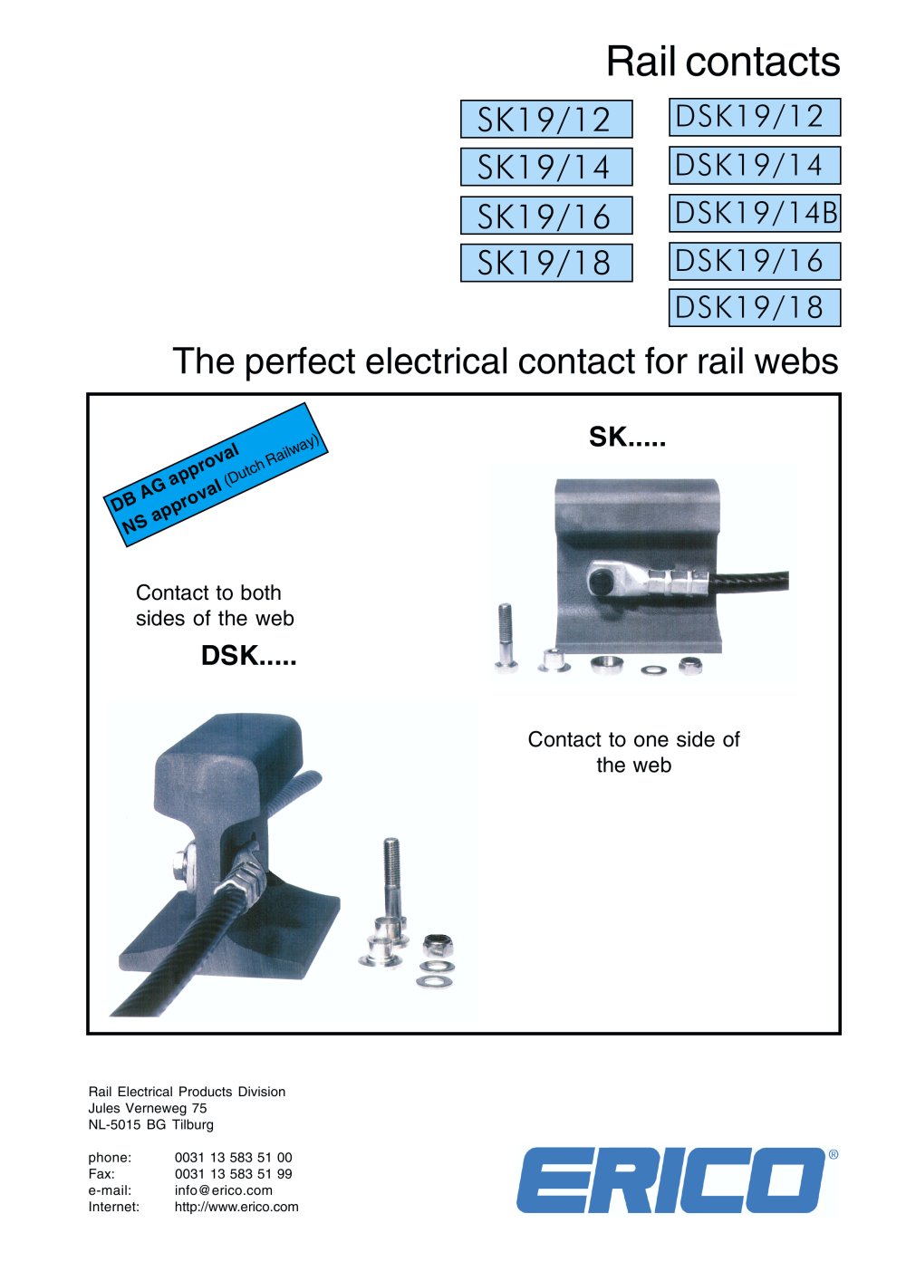 Rail Contacts - ERICO