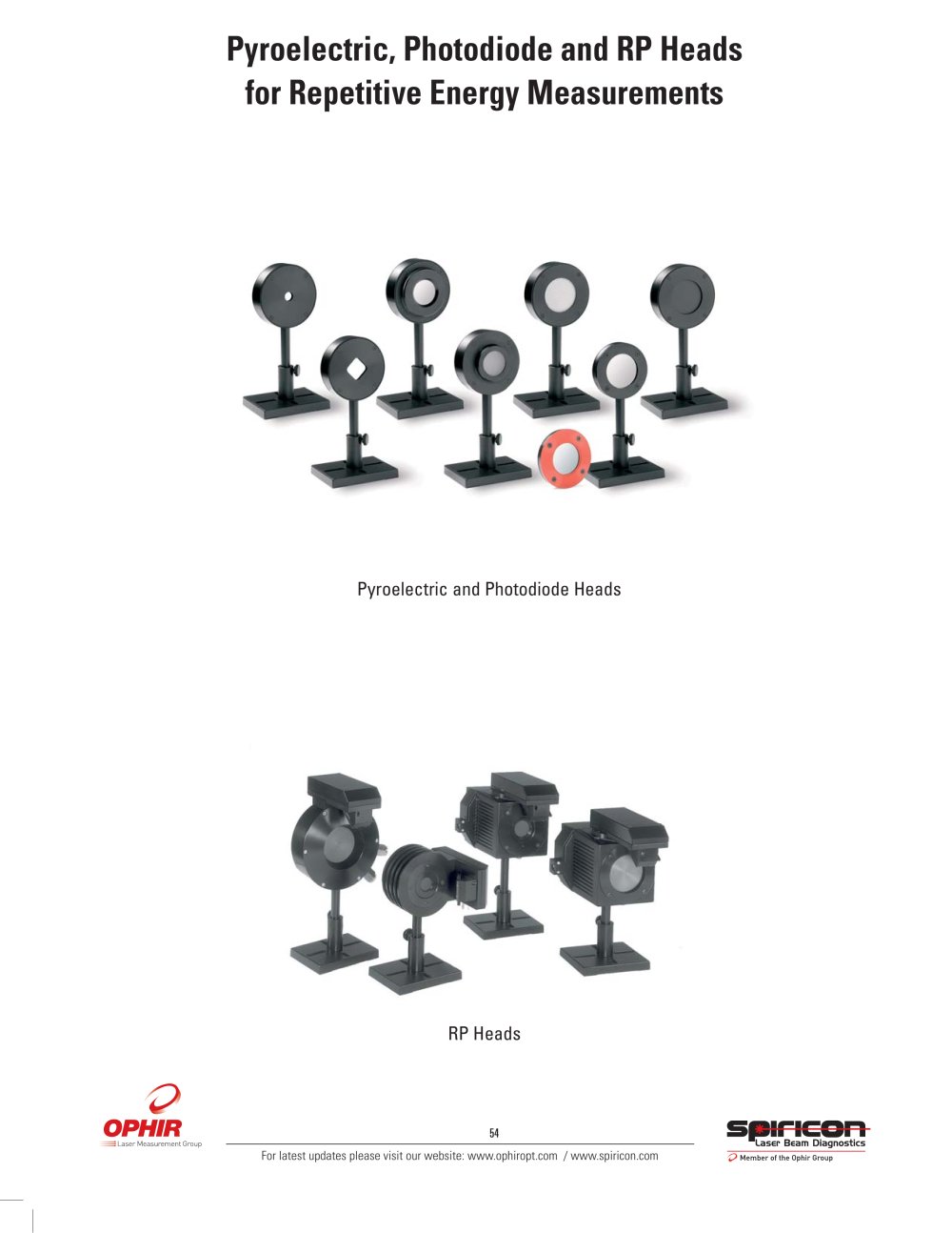 Laser Power Meter - Pyroelectric Smart Heads - Ophir Optronics