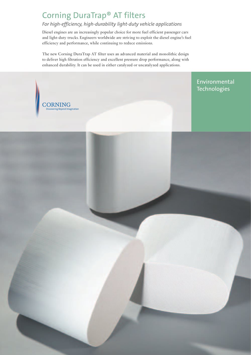 Corning DuraTrap&reg; AT filters - CORNING
