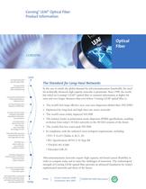 LEAF optical fiber product information sheet  