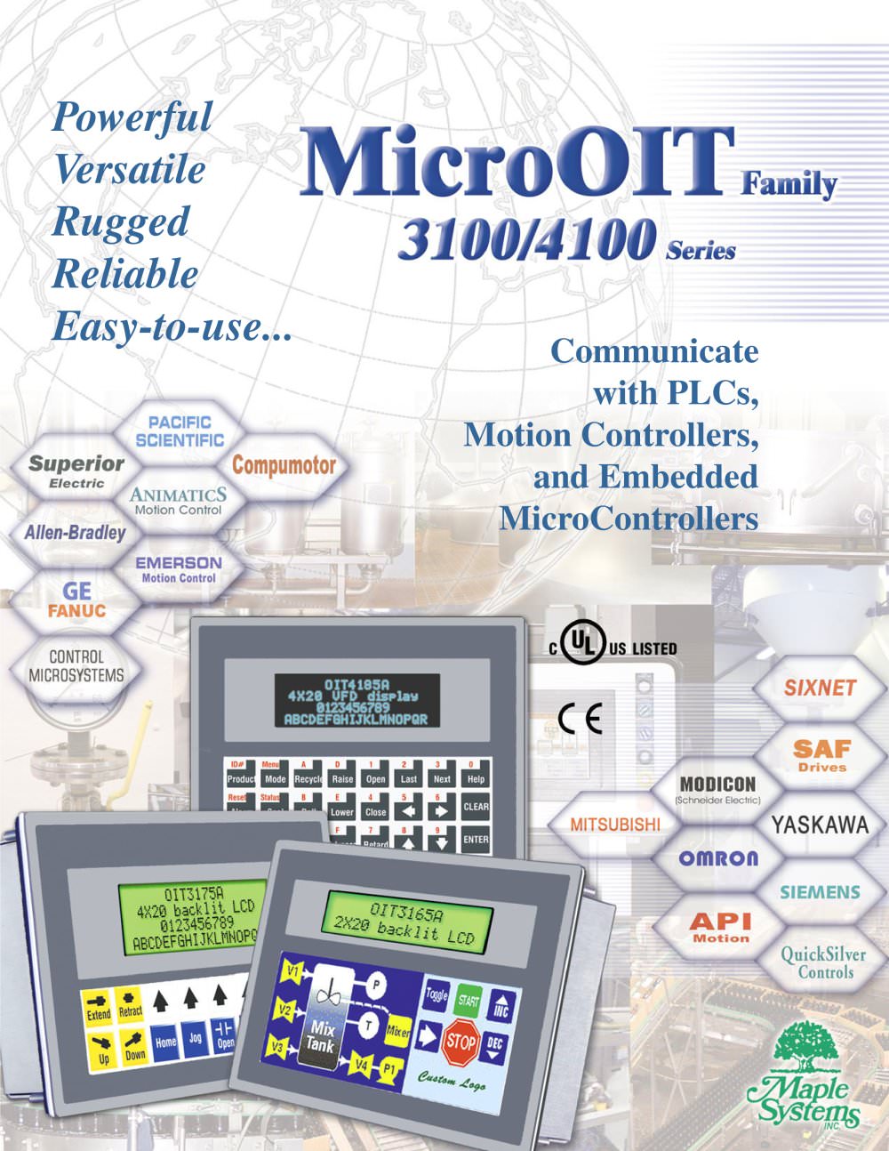 MicroOIT Alphanumeric OITs - Maple Systems