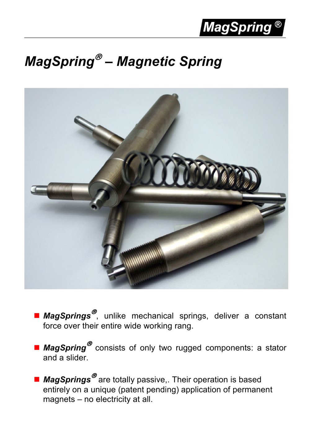 MagSpring � Magnetic Spring - Linmot