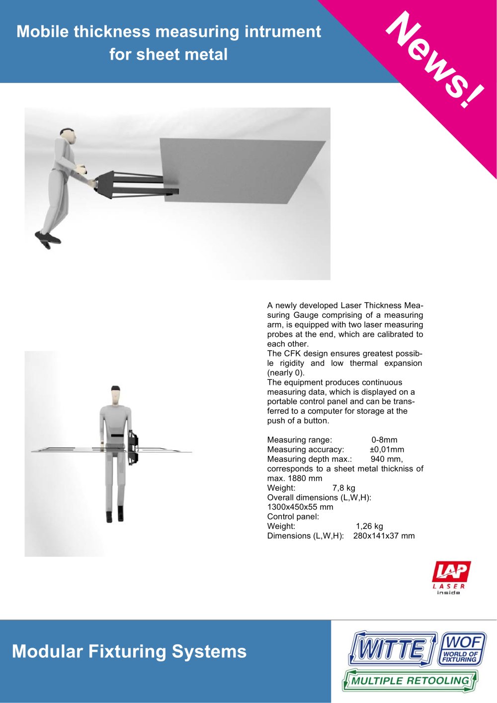 Thickness measuring instrument - Horst Witte Ger&Atilde;&curren;tebau Barskamp KG