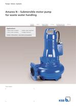 Amarex N � Submersible motor pump  for waste water handling