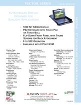 1U KEYBOARD DISPLAY DESIGNED FOR SUNLIGHT APPLICATIONS