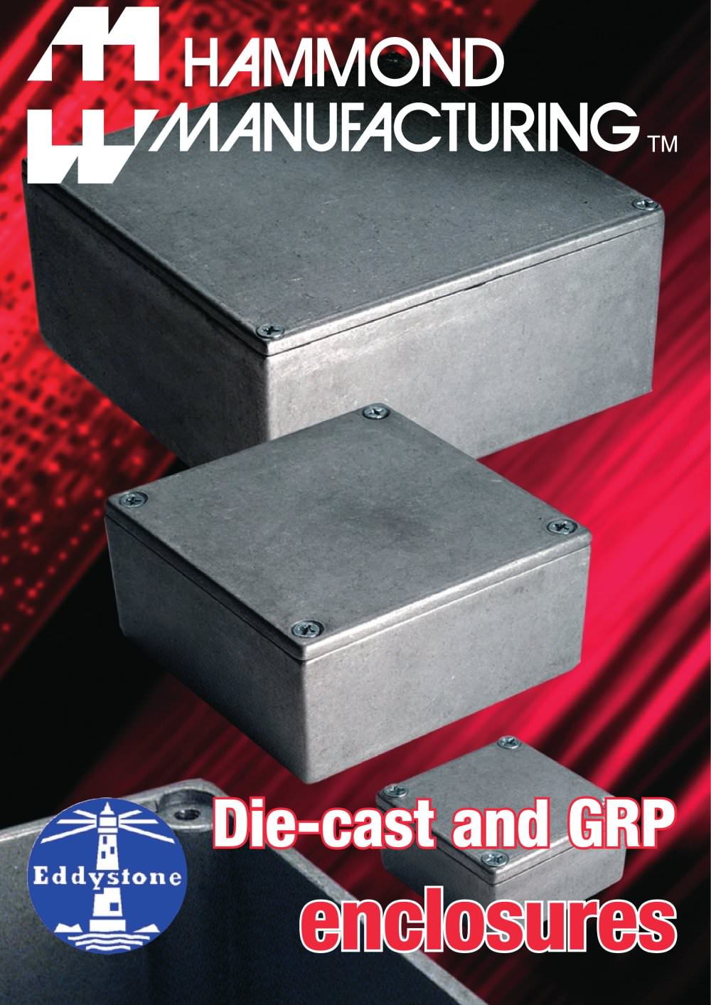 Eddystone Diecast Aluminum Enclosures - Hammond