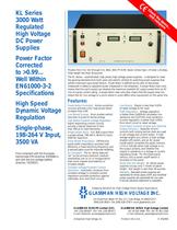 KL Series 3000 Watt Regulated High Voltage DC Power Supplies